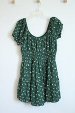 Hollister Dark Green Floral Skort Dress | XL