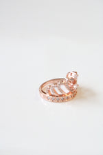 Rose Gold Tiara Ring | Size 6