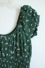Hollister Dark Green Floral Skort Dress | XL