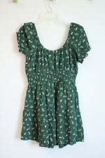 Hollister Dark Green Floral Skort Dress | XL