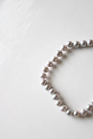 Genuine Gray Pearl Bracelet