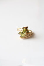 10KT Yellow Gold Marquise Cut Peridot Ring | Size 8