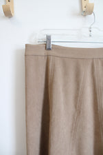 CJ Banks Tan A-Line Skirt | 14