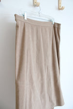 CJ Banks Tan A-Line Skirt | 14