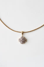 Aurafin 14K Yellow Gold Amethyst Cluster Pendant Necklace