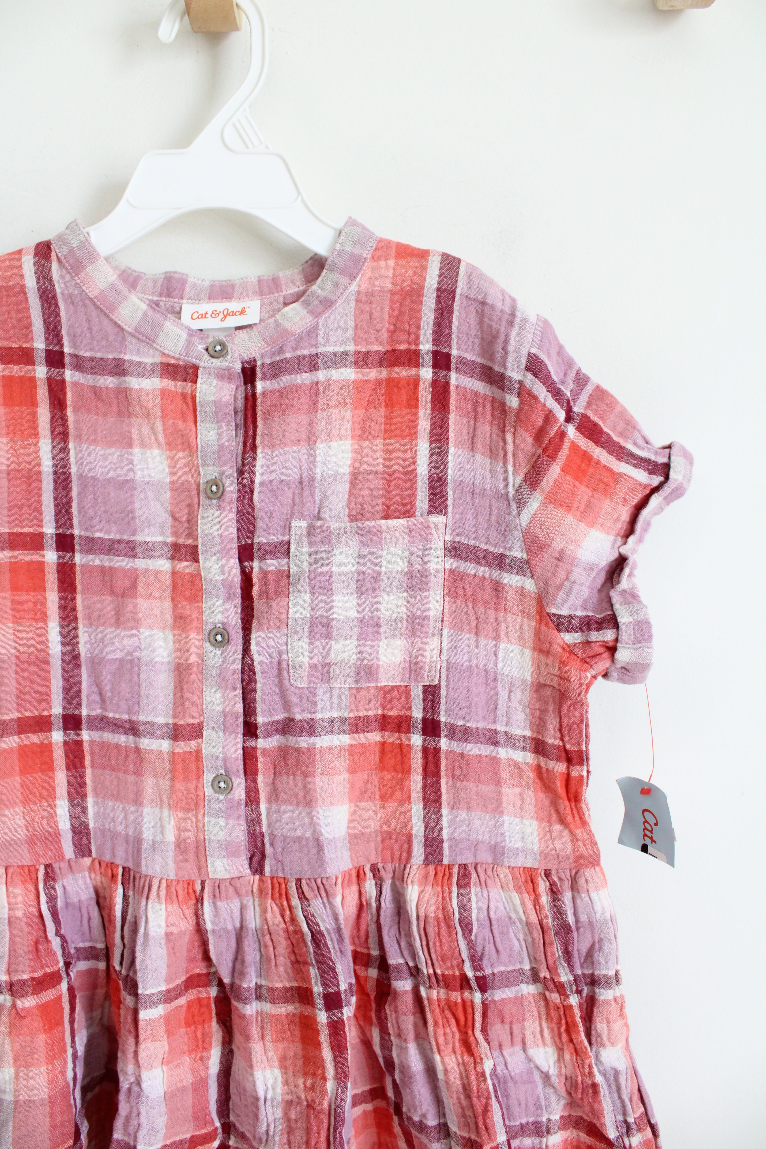 cat and jack burgundy dress Cat & Jack Burgundy Pinafore Dress / 10