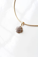 Aurafin 14K Yellow Gold Amethyst Cluster Pendant Necklace