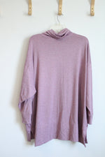 Old Navy Dusty Pink Activewear Cowl Neck Pullover | 4X