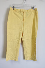 JH Collection Stretch Yellow Capri | 12