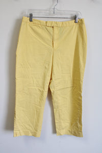 JH Collection Stretch Yellow Capri | 12