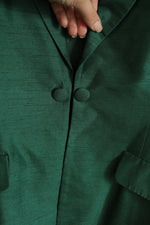 Hartmeyer Saddlery Vintage Emerald Green Long Blazer Equestrian Jacket | 16