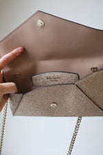 Kate Spade Burgess Gold Glitter Crossbody Bag