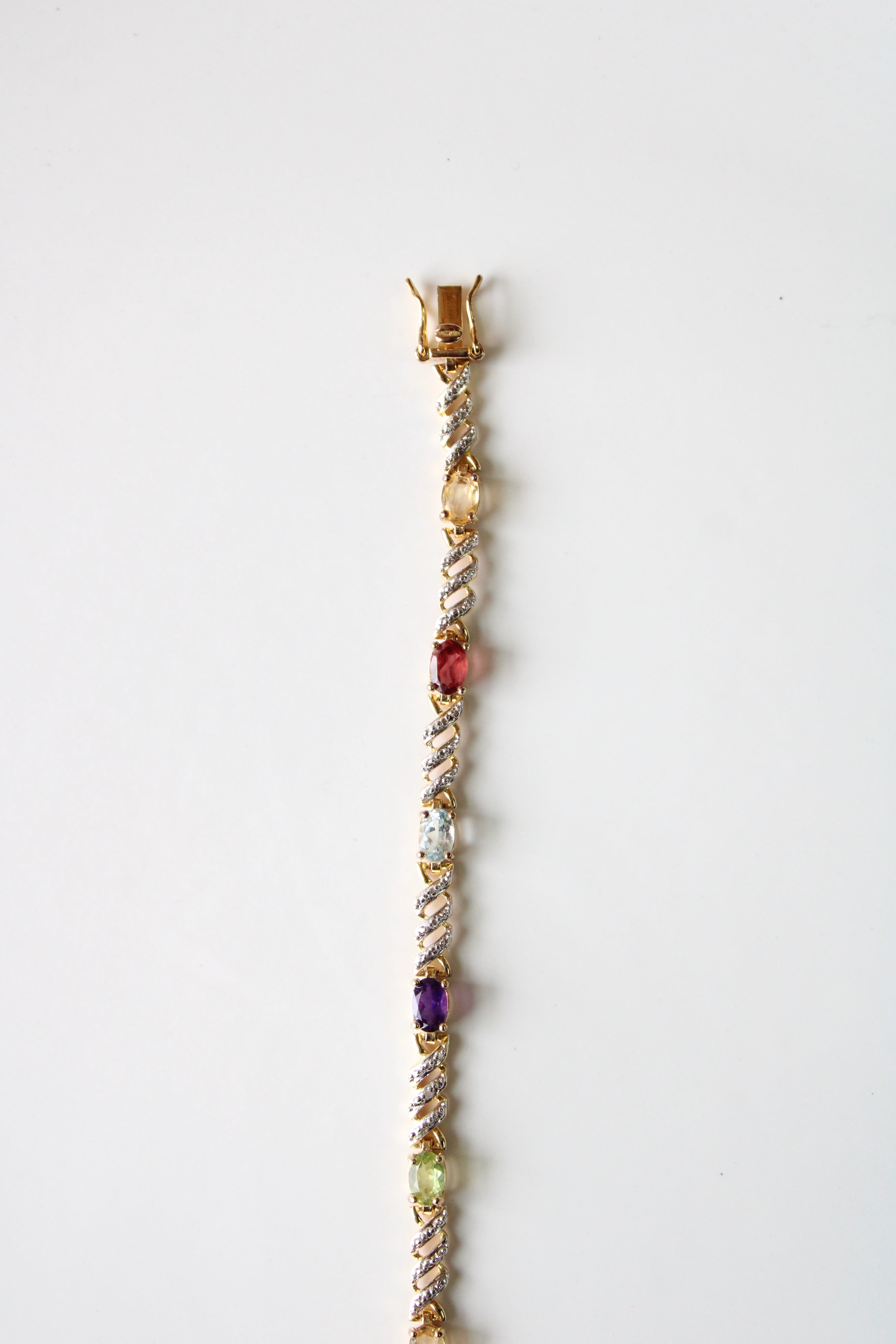 Multi-Colored Stone 925 Bracelet