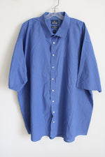 Stafford Travel Blue Striped Button Down Shirt | 20 Big