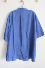 Stafford Travel Blue Striped Button Down Shirt | 20 Big