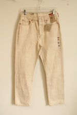 NEW Levi's 501 Original High Rise Light Tan Denim Jeans | 29X30