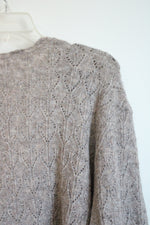 NEW Old Navy Oatmeal WoolBlend Wrap Front Sweater | 3XL
