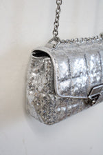 Michael Kors Soho Small Sequin Silver Chain Shoulder Bag