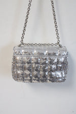 Michael Kors Soho Small Sequin Silver Chain Shoulder Bag