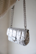Michael Kors Soho Small Sequin Silver Chain Shoulder Bag