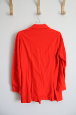 Vintage Fashion Frocks Orange Gold Buttoned Jacket | S/M