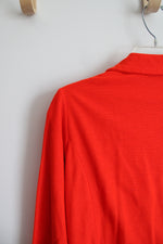 Vintage Fashion Frocks Orange Gold Buttoned Jacket | S/M