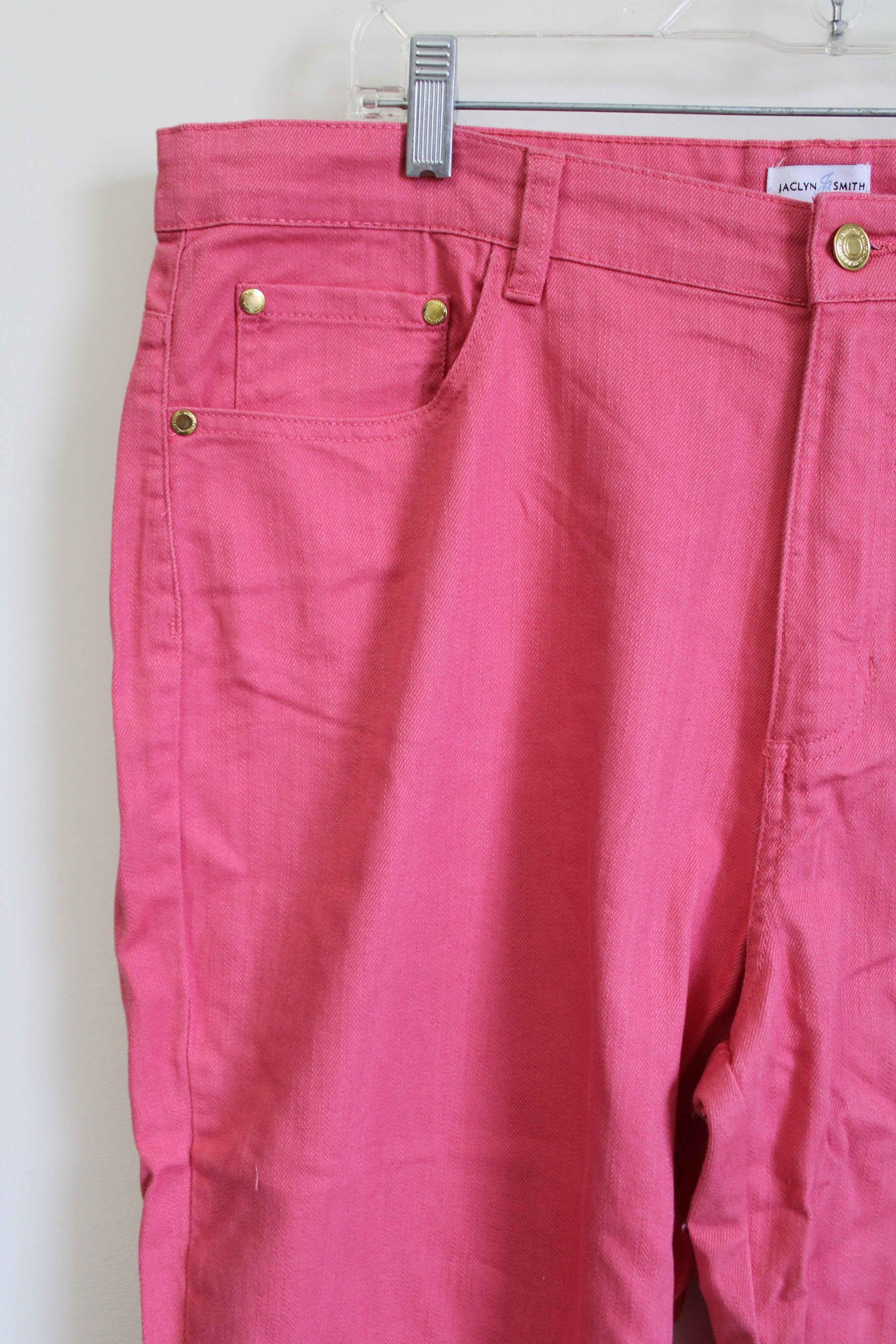 Jaclyn Smith Pink Denim Capri | 18