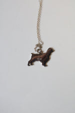 Cocker Spaniel Sterling Silver Pendant Necklace