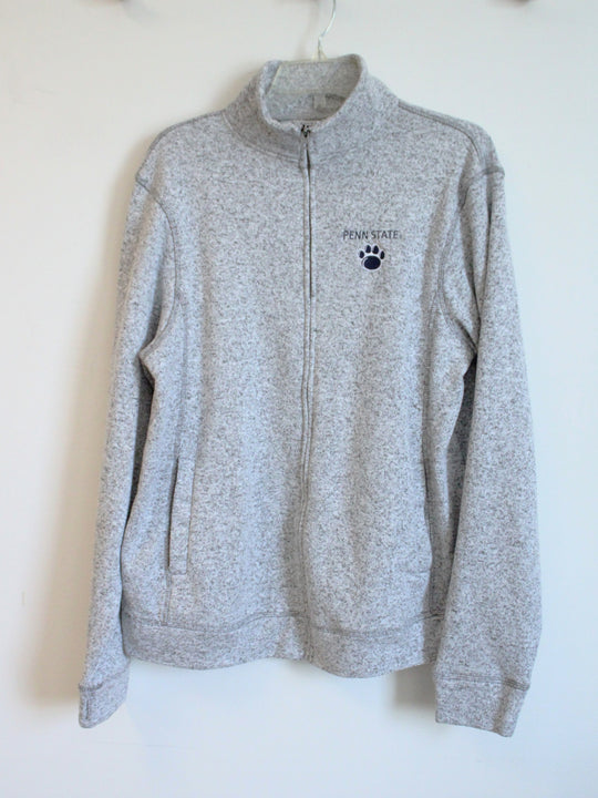 Boxcraft Gray Heather Penn State Full Zip Fleece | XL