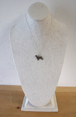 Cocker Spaniel Sterling Silver Pendant Necklace