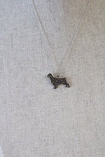 Cocker Spaniel Sterling Silver Pendant Necklace