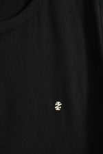 NEW Izod Cotton Black Quarter Button T-shirt | XL