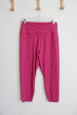 NEW Athleta Transcend Crossover 7/8 Tight Pink Capri Leggings | XL