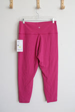 NEW Athleta Transcend Crossover 7/8 Tight Pink Capri Leggings | XL