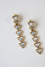Joan Rivers Triangle Tribal Stud Dangle Earrings