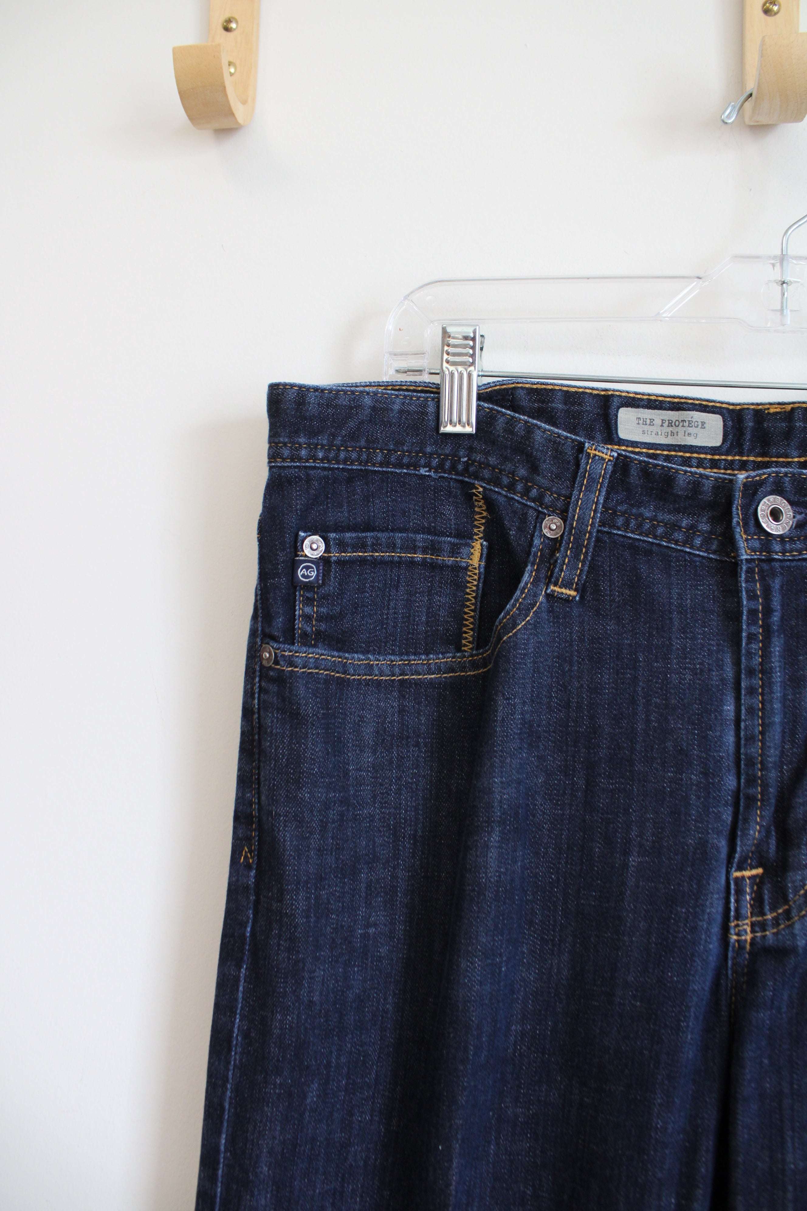 Adriano Goldschmied Straight Leg Dark Wash Jeans | 34X32