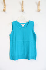 Christopher & Banks Blue Sweater Tank Top | S Petite