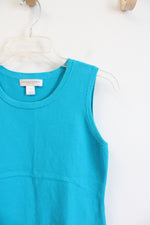 Christopher & Banks Blue Sweater Tank Top | S Petite