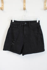 SO Boyfriend Midi High Rise Black Denim Shorts | 3