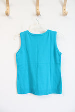 Christopher & Banks Blue Sweater Tank Top | S Petite