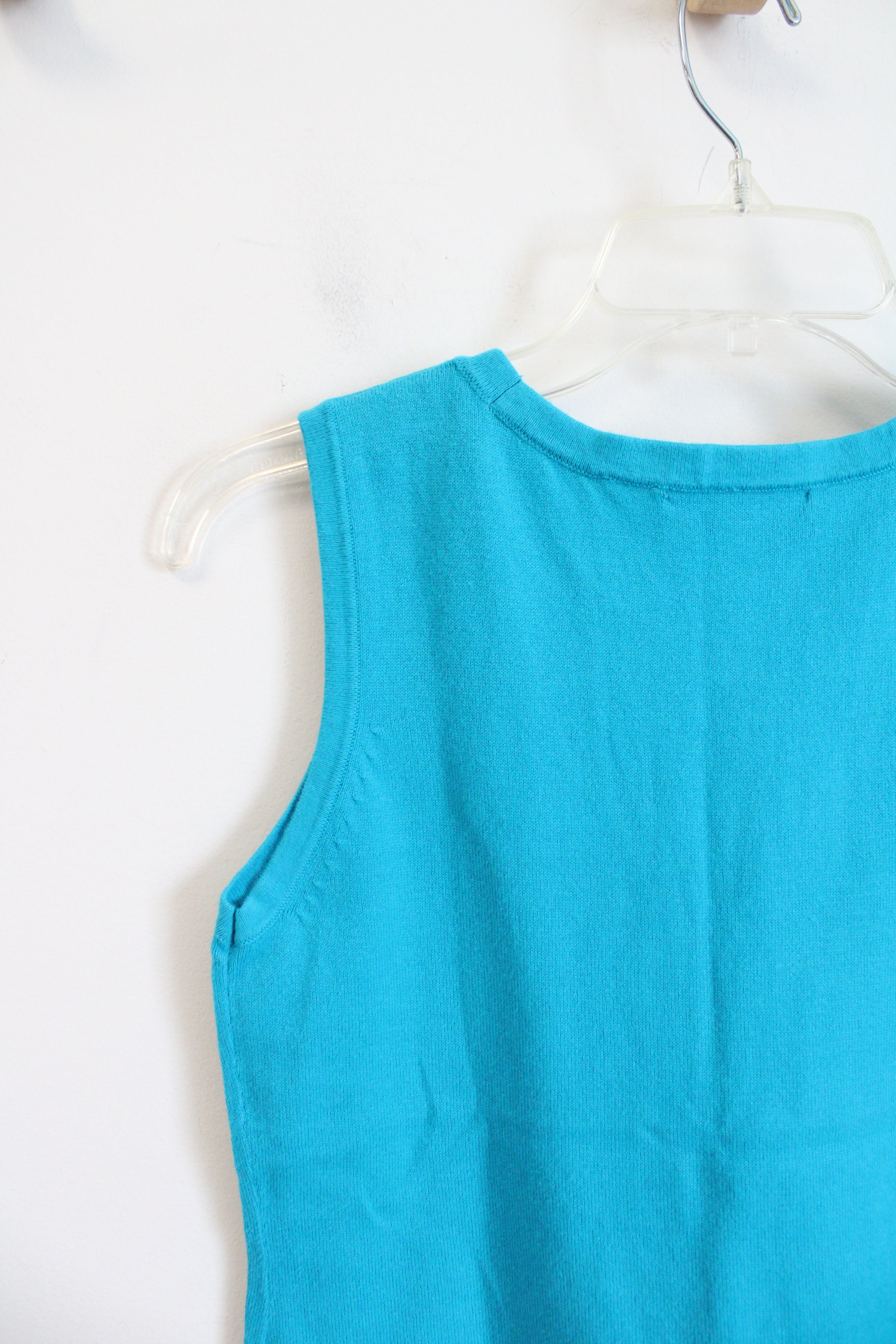 Christopher & Banks Blue Sweater Tank Top | S Petite