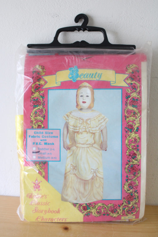 Vintage Rubie's Classic Storybook Characters Beauty Child Costume & Mask | Size S (4-6)