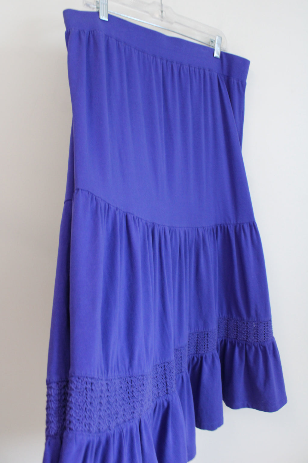 Liz Claiborne Cobalt Blue Tiered Skirt | L Petite