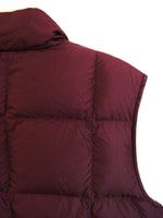 Lands' End Red Tan Reversible Vintage Puffer Vest | M