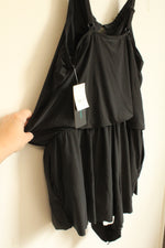 NEW Aqua Green Swimwear Black Romper Style One Piece Swimsuit | 16