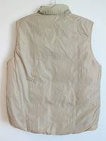 Lands' End Red Tan Reversible Vintage Puffer Vest | M