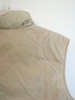 Lands' End Red Tan Reversible Vintage Puffer Vest | M
