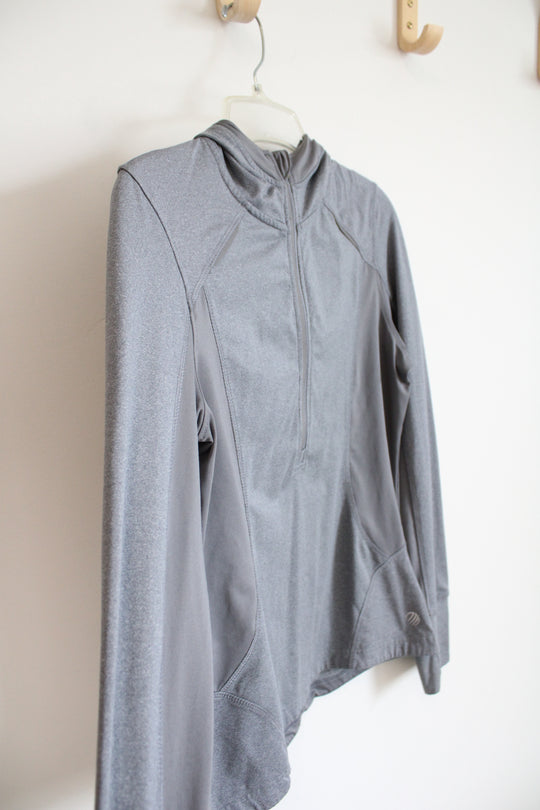 MPG Gray Quarter Zip Athletic Jacket | M