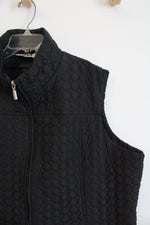 Keren Hart Black Quilted Vest | 3X