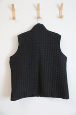 Keren Hart Black Quilted Vest | 3X